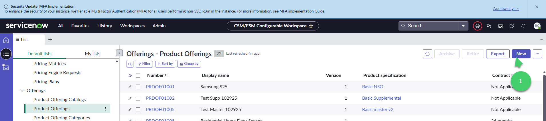 Create a New NSO - Click on New.png