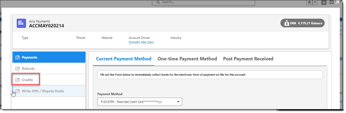 Credits Menu Option Added to Payments Page.jpg